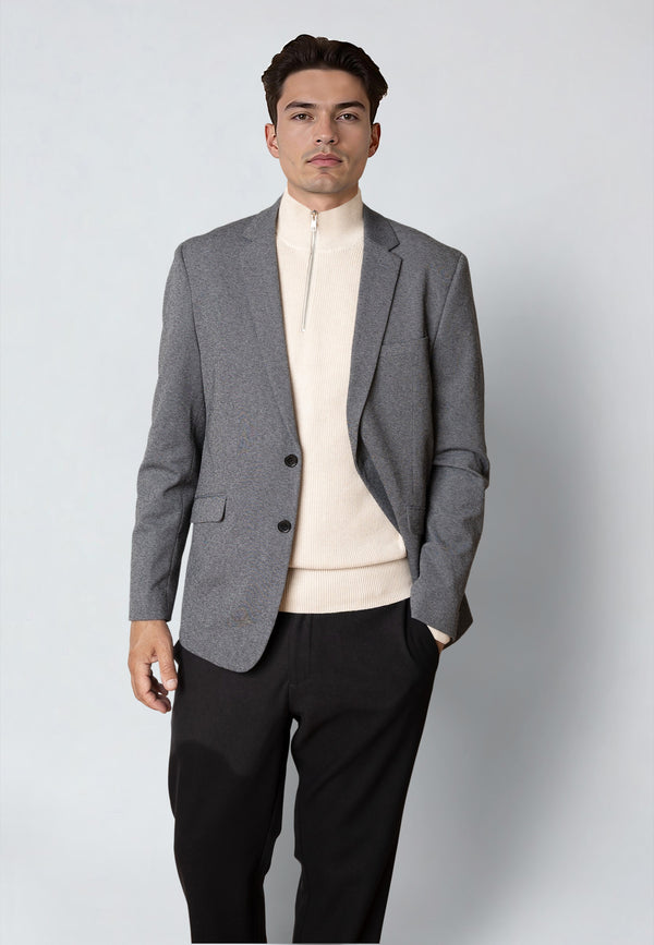 Clean Cut Copenhagen Milano jersey stretch blazer Blazere Mørkegrå Mix