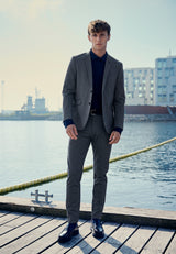 Clean Cut Copenhagen Milano jersey stretch blazer Blazere Mørkegrå Mix