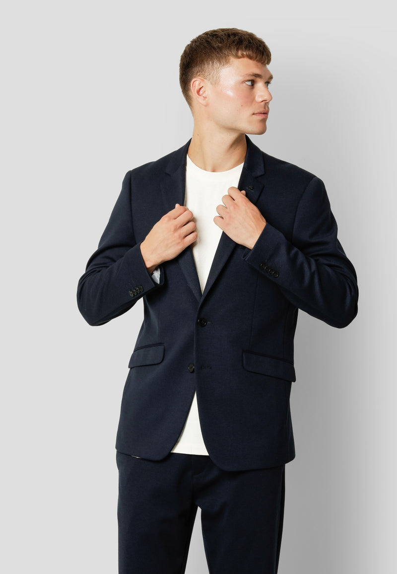 Clean Cut Copenhagen Milano jersey stretch blazer Blazere Navy