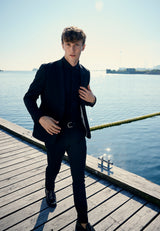 Clean Cut Copenhagen Milano jersey stretch blazer Blazere Sort
