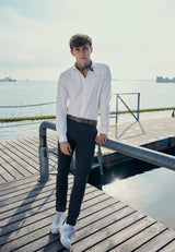 Clean Cut Copenhagen MILANO JERSEY STRETCH PANTS Bukser Brun Melange