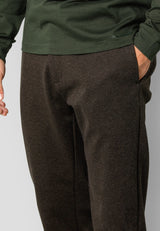 Clean Cut Copenhagen MILANO JERSEY STRETCH PANTS Bukser Brun Melange