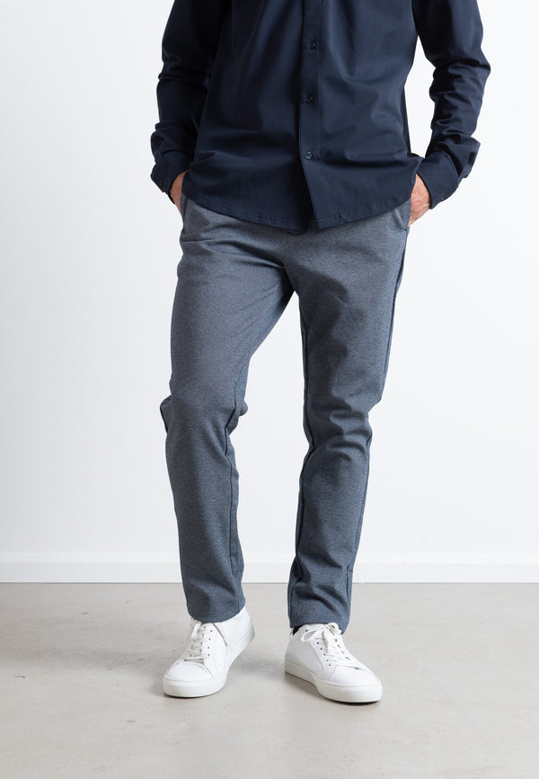 Clean Cut Copenhagen MILANO JERSEY STRETCH PANTS Bukser Denim Melange