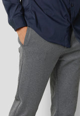 Clean Cut Copenhagen MILANO JERSEY STRETCH PANTS Bukser Mørkegrå Mix