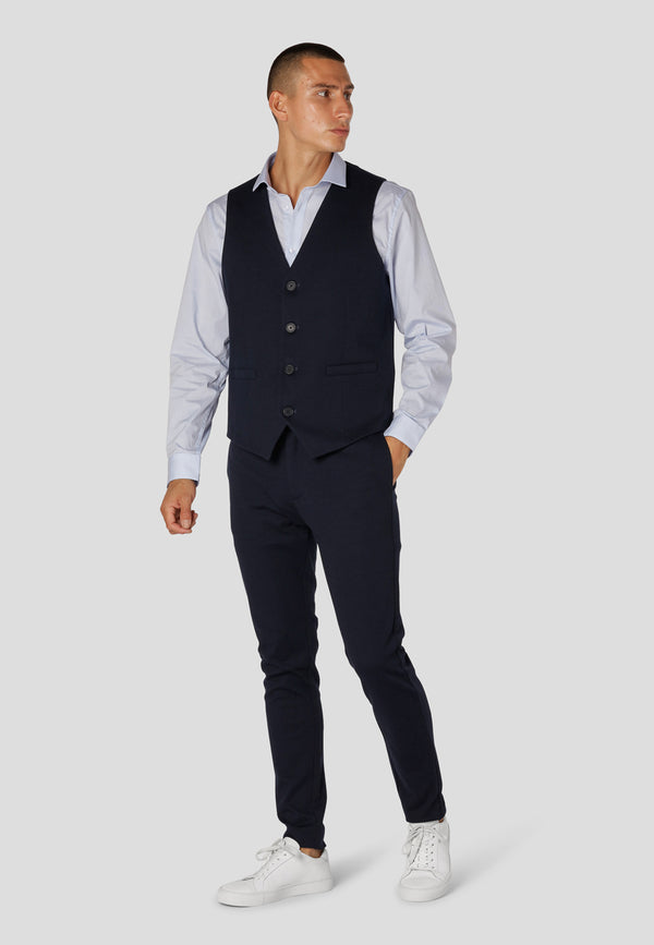 Clean Cut Copenhagen Milano jersey vest Veste Navy