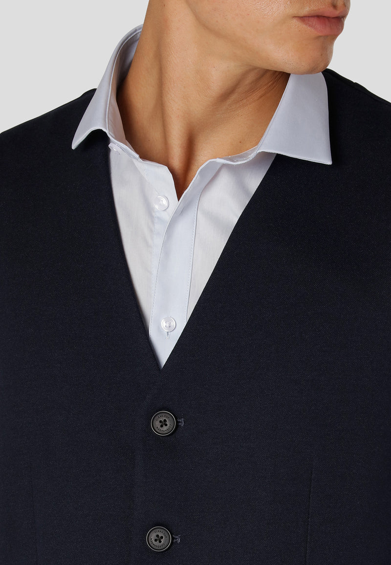 Clean Cut Copenhagen Milano jersey vest Veste Navy