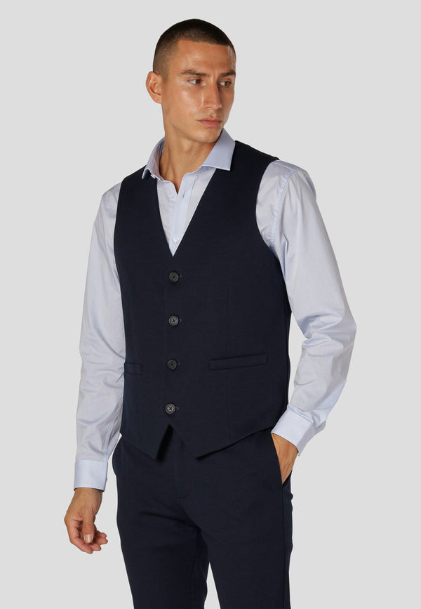 Clean Cut Copenhagen Milano jersey vest Veste Navy