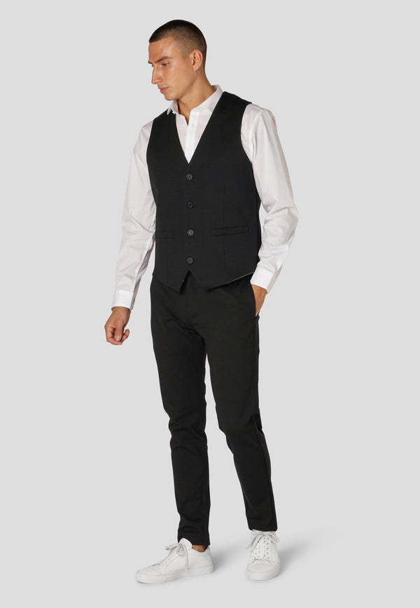 Clean Cut Copenhagen Milano jersey vest Veste Sort