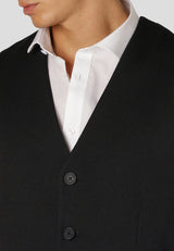 Clean Cut Copenhagen Milano jersey vest Veste Sort