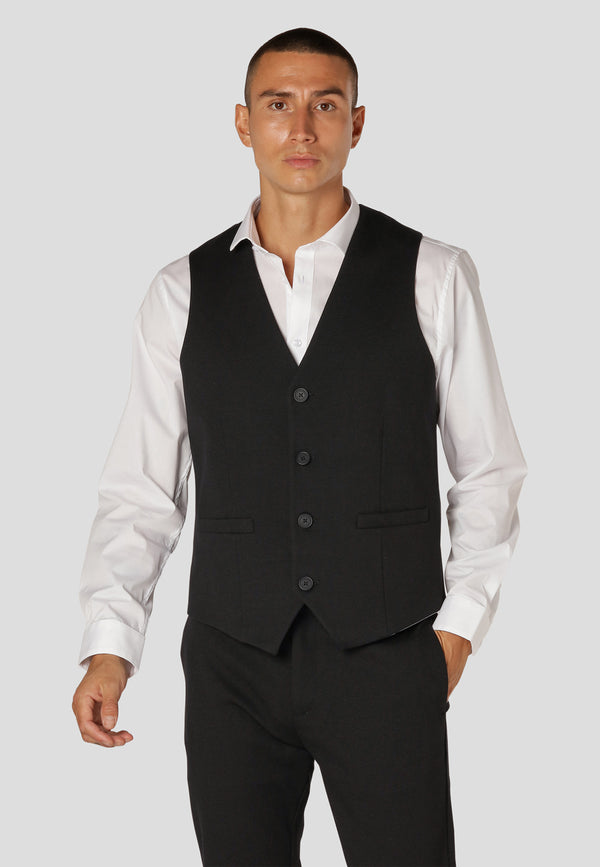 Clean Cut Copenhagen Milano jersey vest Veste Sort
