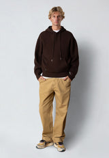 Fat Moose NAS KNITTED HOODIE Strik Morel