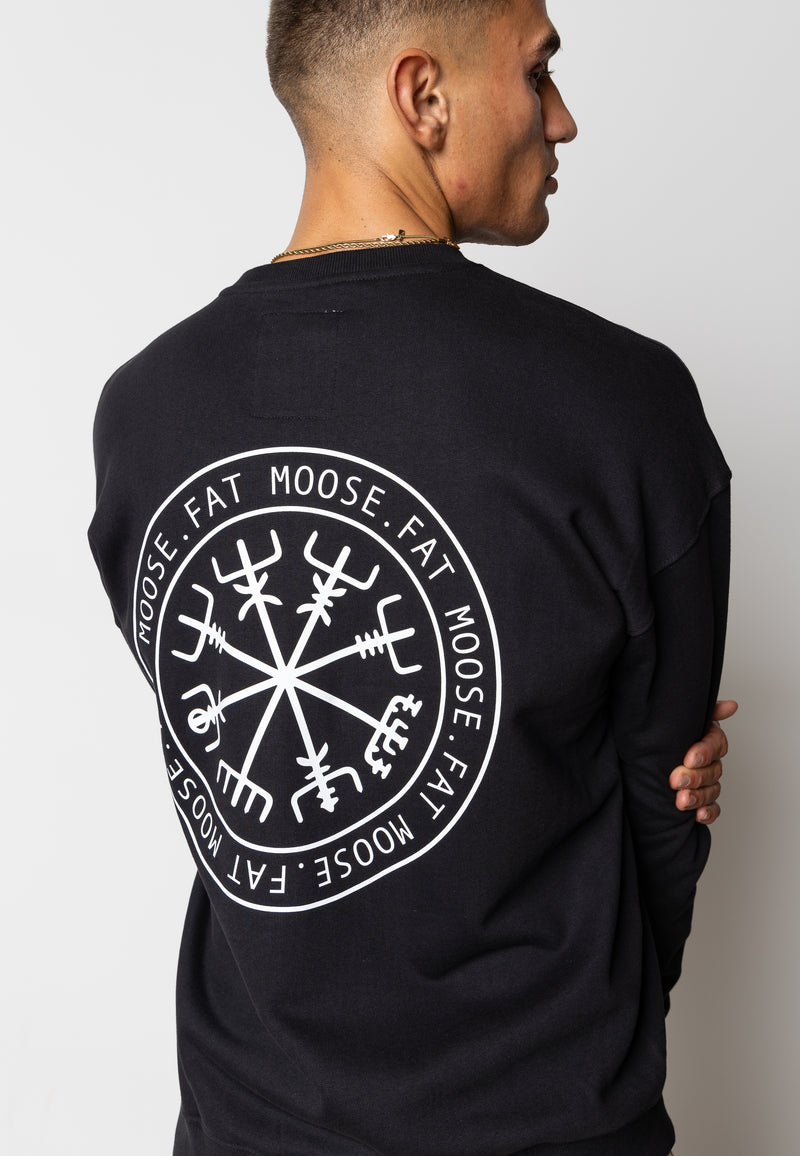 Fat Moose NELSON ORGANIC COTTON SWEATSHIRT Sweatshirts Sort
