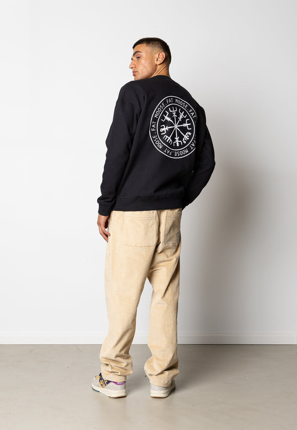 Fat Moose NELSON ORGANIC COTTON SWEATSHIRT Sweatshirts Sort