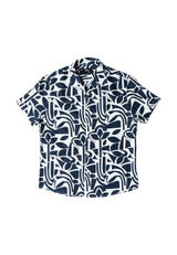 Clean Cut Copenhagen NOAH SHIRT Skjorte S/S Navy/Ecru