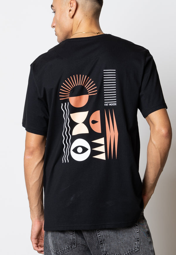 Fat Moose NOE COTTON T-SHIRT T-shirts S/S Sort