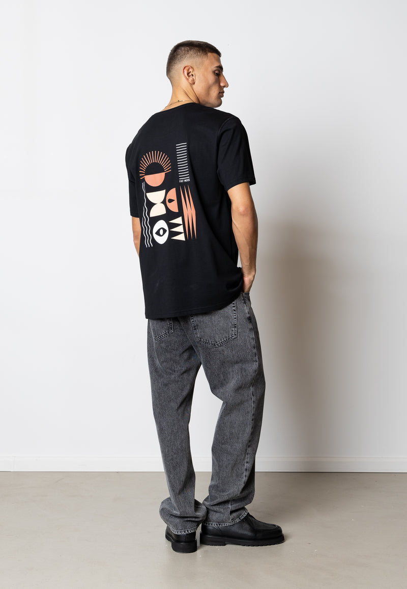 Fat Moose NOE COTTON T-SHIRT T-shirts S/S Sort
