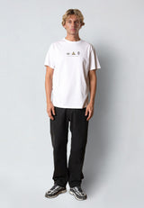Fat Moose NORDIC SUMMER CAMP T-SHIRT T-shirts S/S Hvid