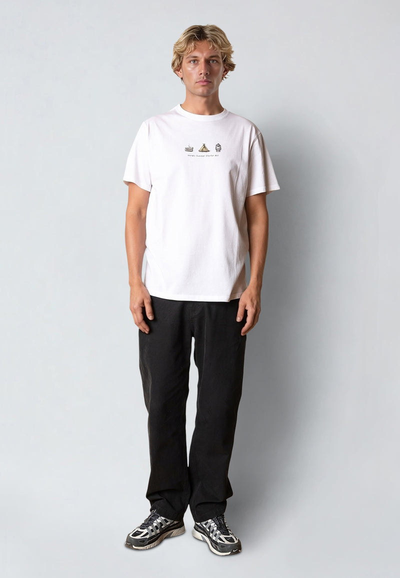 Fat Moose NORDIC SUMMER CAMP T-SHIRT T-shirts S/S Hvid