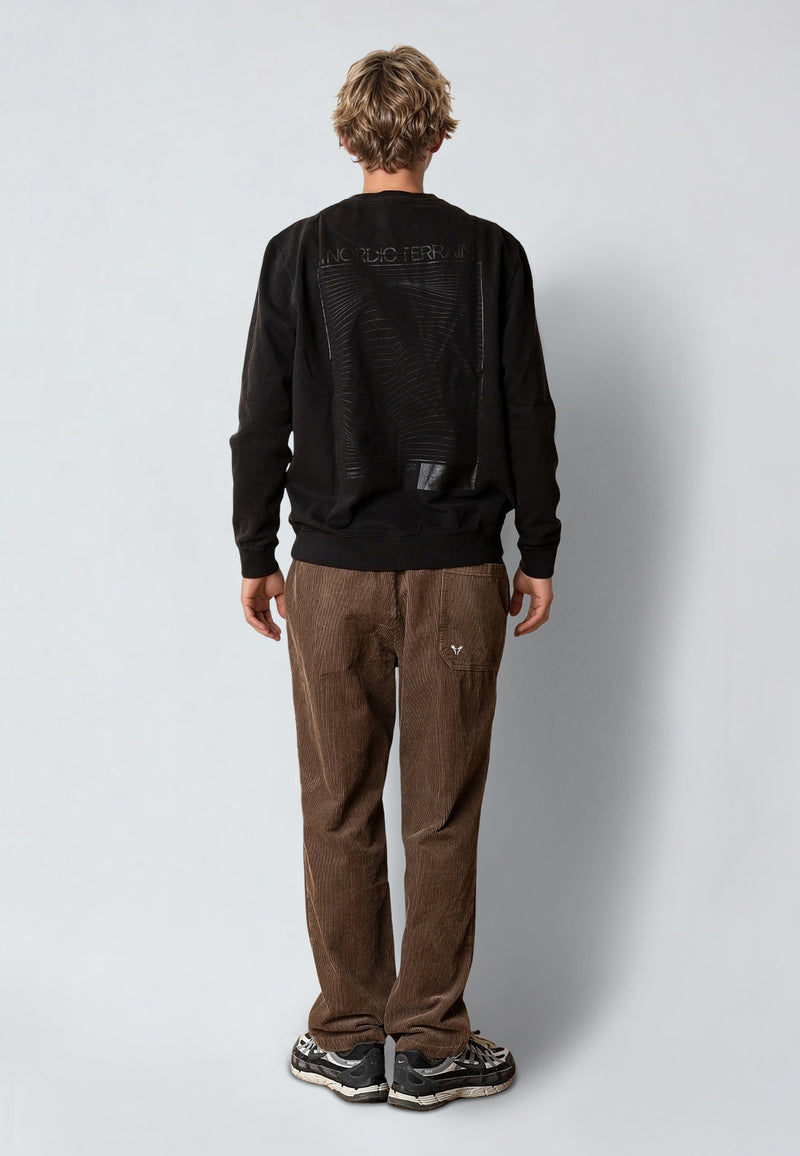 Fat Moose NORDIC TERRAIN SWEATSHIRT Sweatshirts Sort