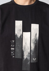 Fat Moose NORDIC WILD WOOD T-SHIRT T-shirts S/S Sort
