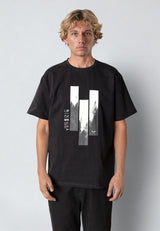 Fat Moose NORDIC WILD WOOD T-SHIRT T-shirts S/S Sort