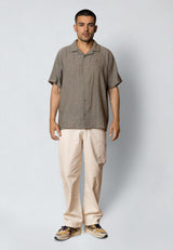 Fat Moose NOVA S/S SHIRT Skjorte S/S Army Melange