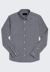 Clean Cut Copenhagen ØRESUND SHIRT Skjorte L/S Navy Ternet