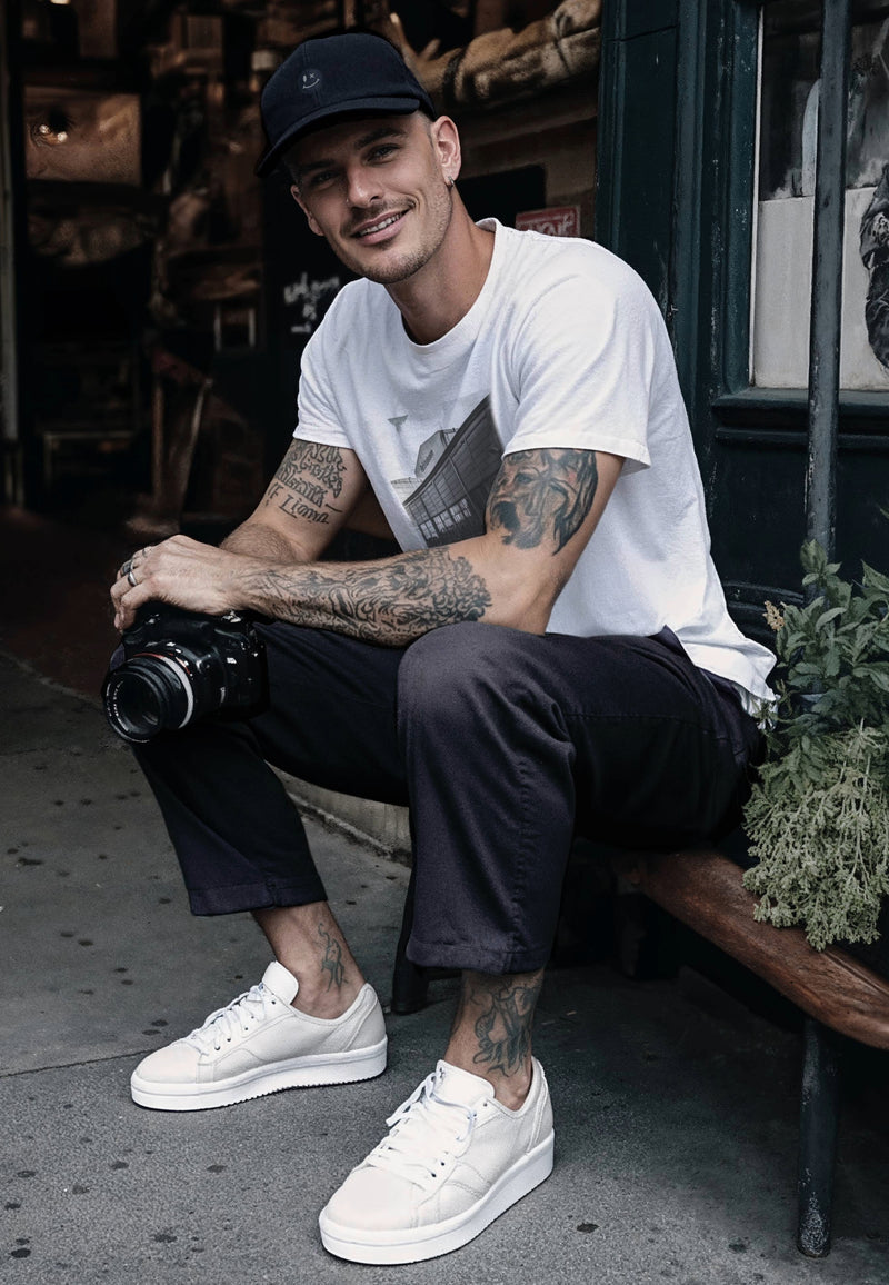 Clean Cut Copenhagen OLD COPENHAGEN DOCKS T-SHIRT T-shirts S/S Ecru