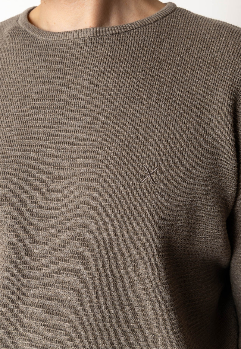 Clean Cut Copenhagen OSCAR KNITTED JUMPER Strik Brindle melange