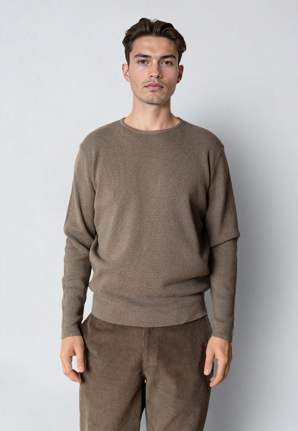Clean Cut Copenhagen OSCAR KNITTED JUMPER Strik Brindle melange