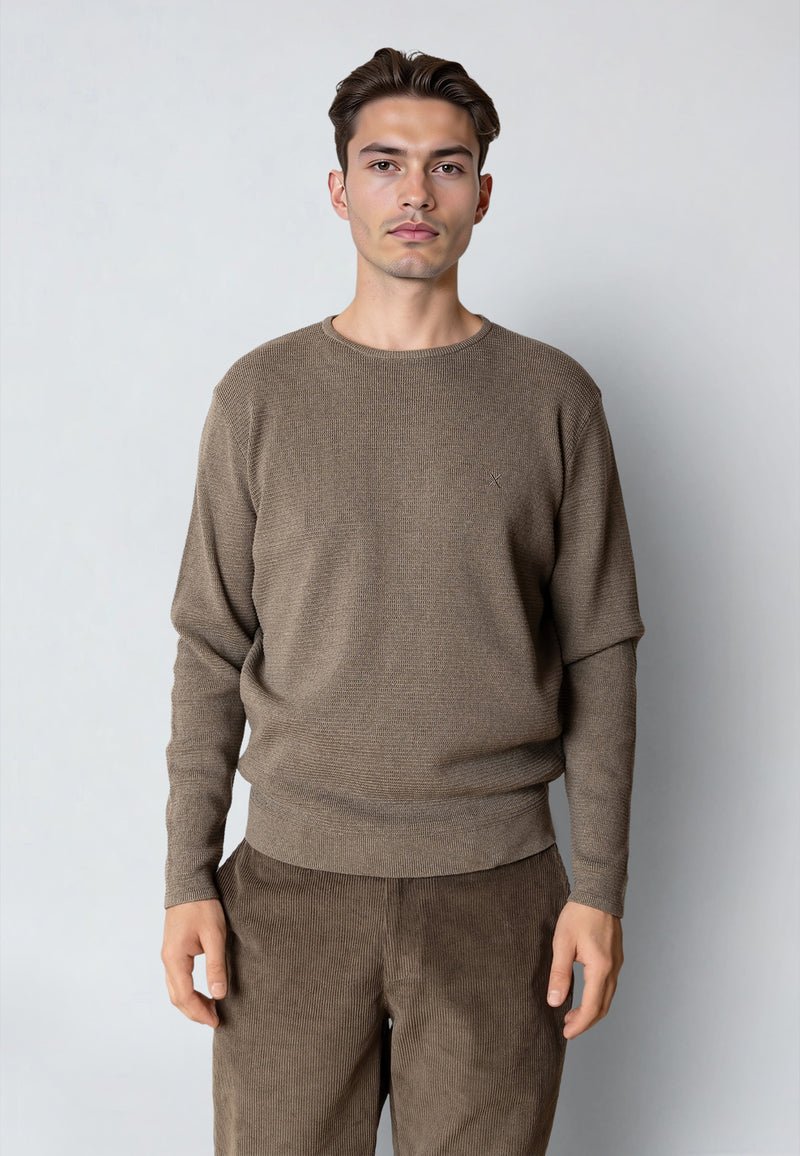 Clean Cut Copenhagen OSCAR KNITTED JUMPER Strik Brindle melange