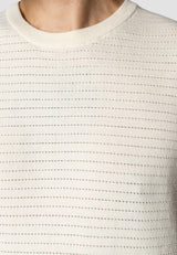 Clean Cut Copenhagen OWEN KNITTED T-SHIRT T-shirts S/S Ecru