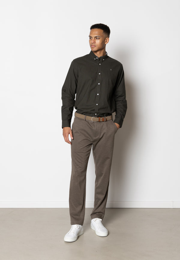 Clean Cut Copenhagen OXFORD STRETCH SHIRT Skjorte L/S Army