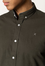 Clean Cut Copenhagen OXFORD STRETCH SHIRT Skjorte L/S Army