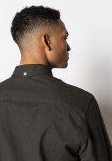Clean Cut Copenhagen OXFORD STRETCH SHIRT Skjorte L/S Army