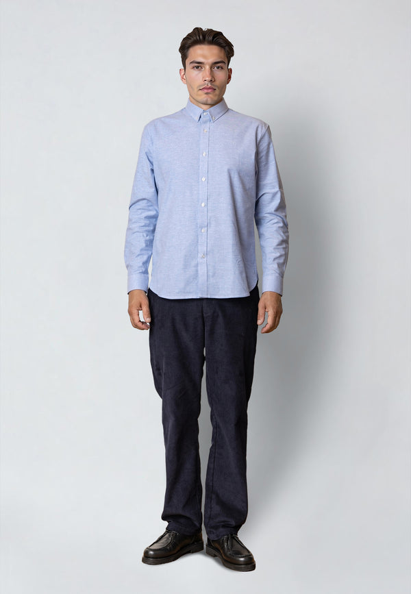 Clean Cut Copenhagen OXFORD STRETCH SHIRT Skjorte L/S Lyseblå
