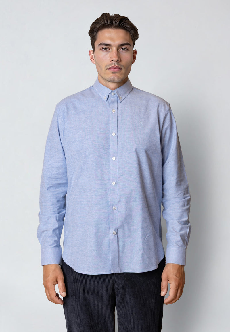 Clean Cut Copenhagen OXFORD STRETCH SHIRT Skjorte L/S Lyseblå