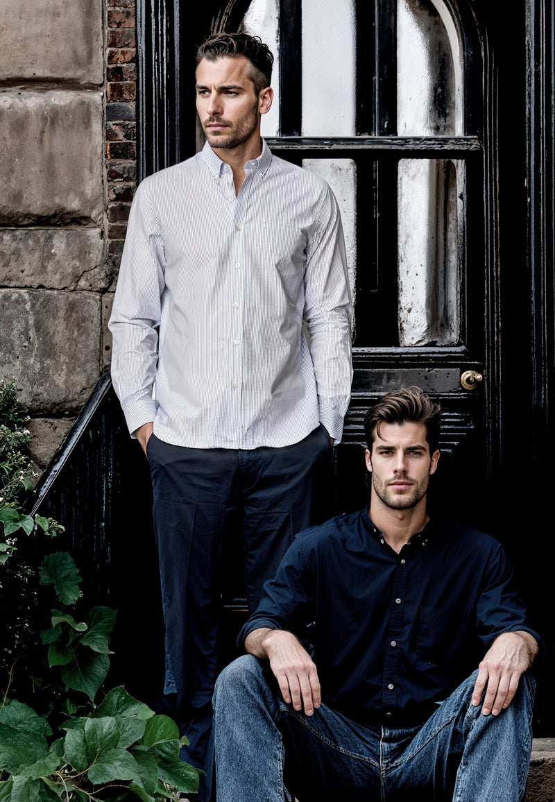 Clean Cut Copenhagen OXFORD STRETCH SHIRT Skjorte L/S Navy