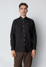 Clean Cut Copenhagen OXFORD STRETCH SHIRT Skjorte L/S Sort