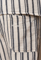 Fat Moose Orlean shorts Shorts Off White/Black striped