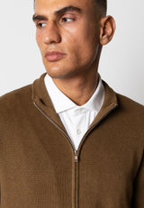 Clean Cut Copenhagen Oscar knitted cardigan Strik Brun Melange