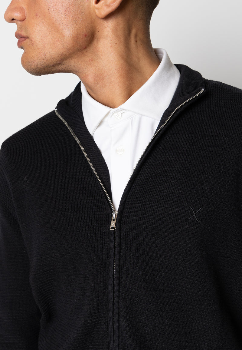 Clean Cut Copenhagen Oscar knitted cardigan Strik Sort