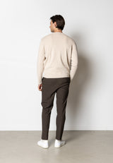Clean Cut Copenhagen OSCAR KNITTED JUMPER Strik Ecru Melange