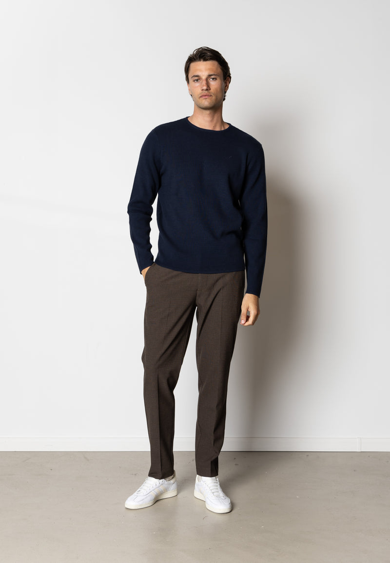 Clean Cut Copenhagen OSCAR KNITTED JUMPER Strik Navy