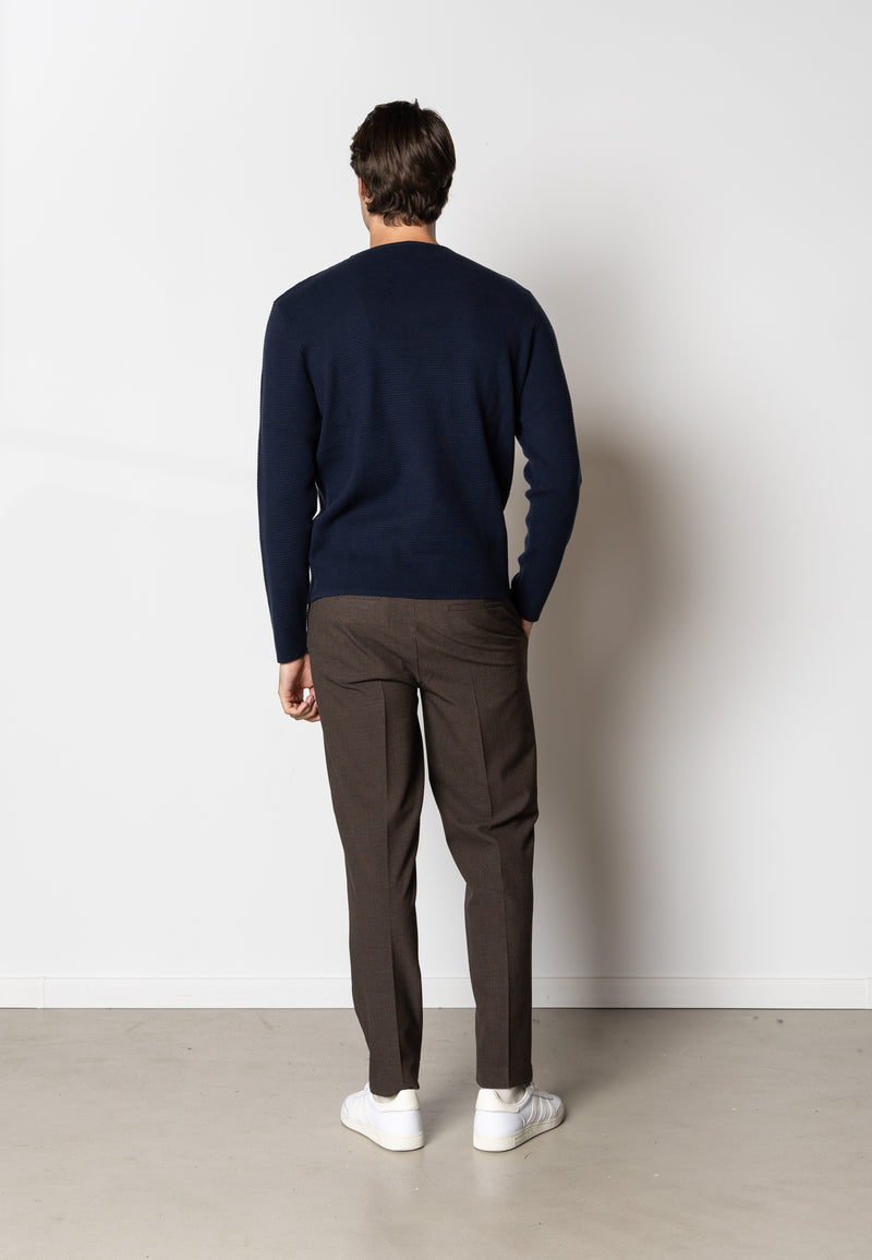 Clean Cut Copenhagen OSCAR KNITTED JUMPER Strik Navy