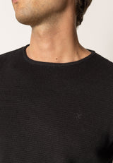 Clean Cut Copenhagen OSCAR KNITTED JUMPER Strik Sort