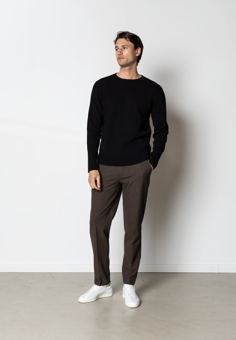 Clean Cut Copenhagen OSCAR KNITTED JUMPER Strik Sort
