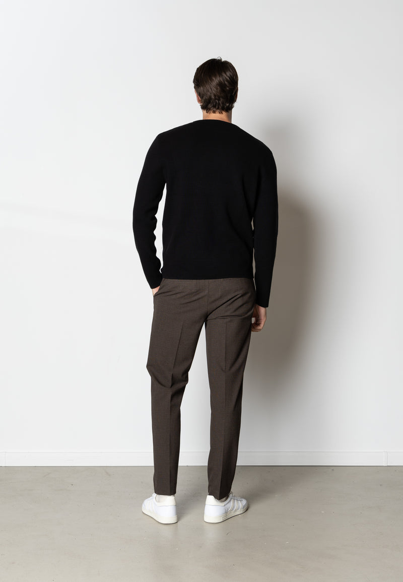 Clean Cut Copenhagen OSCAR KNITTED JUMPER Strik Sort