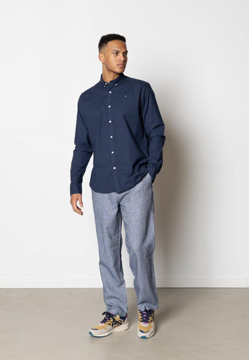 Clean Cut Copenhagen OXFORD STRETCH SHIRT Skjorte L/S Navy
