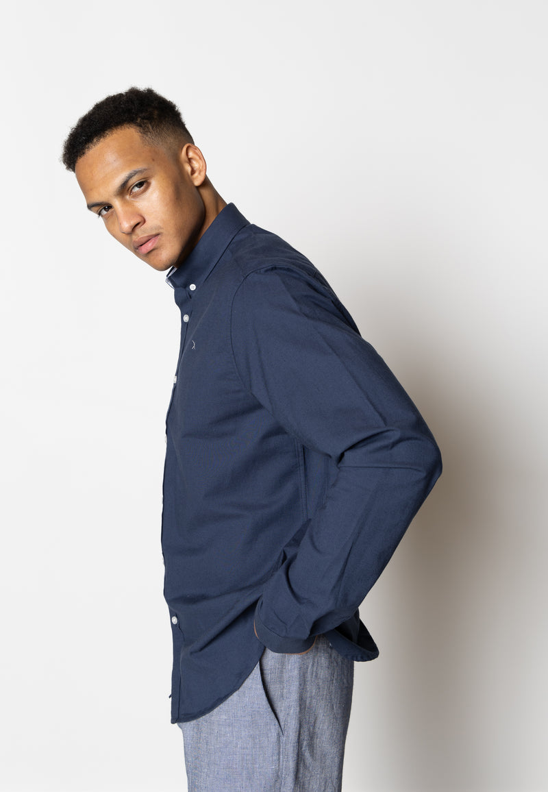 Clean Cut Copenhagen OXFORD STRETCH SHIRT Skjorte L/S Navy